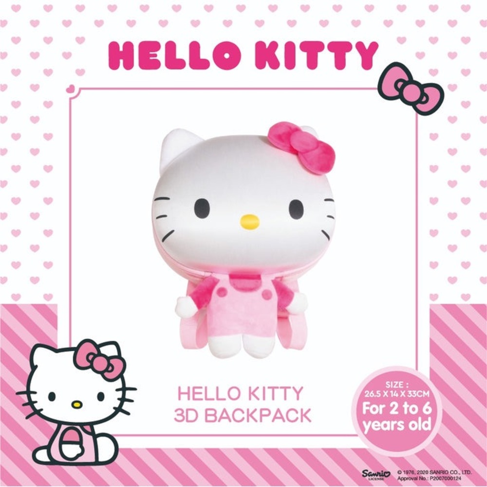 Sanrio Hello Kitty Pink Plush Mini Backpack